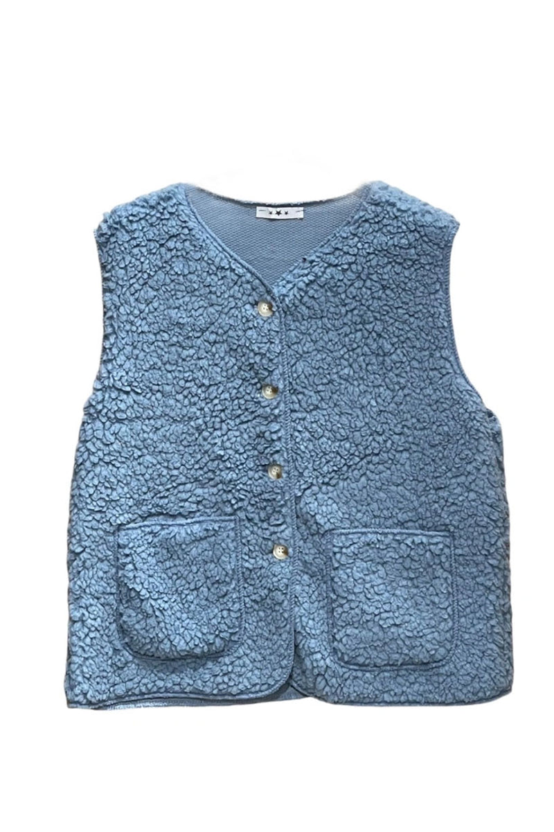Gilet sans manches, bleu jean