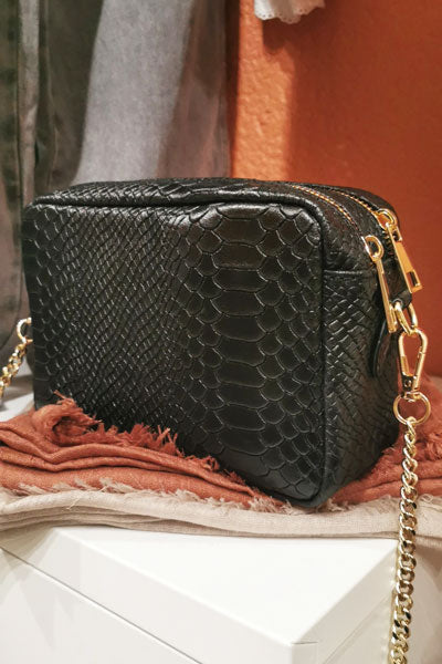 Sac croco noir