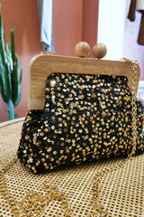 Sac sequins noir