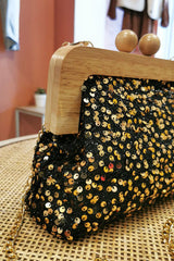 Sac sequins noir