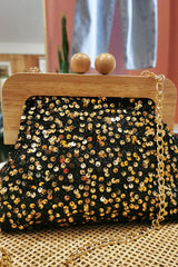 Sac sequins noir