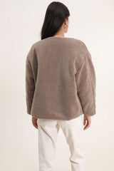 Veste réversible beige