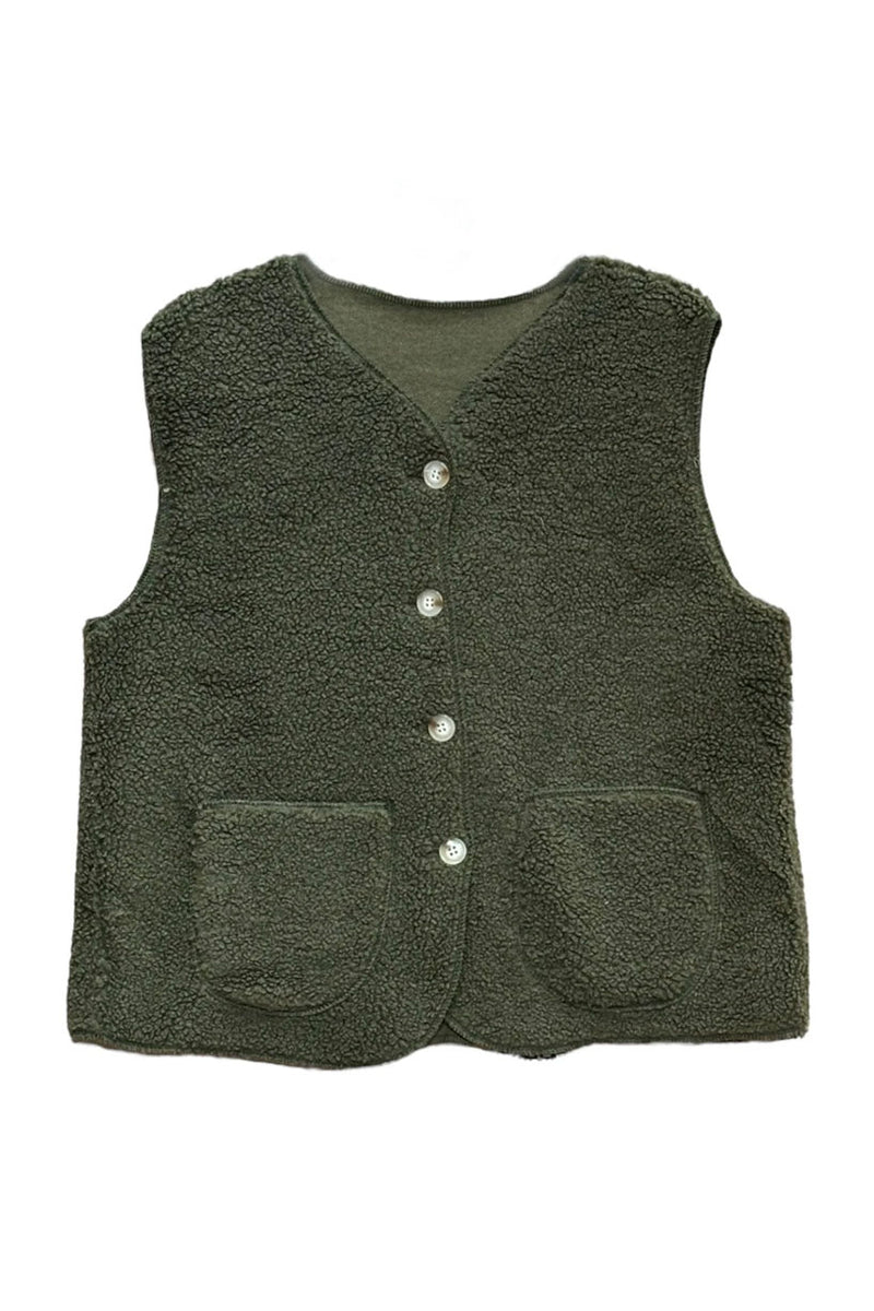 Gilet sans manches, kaki